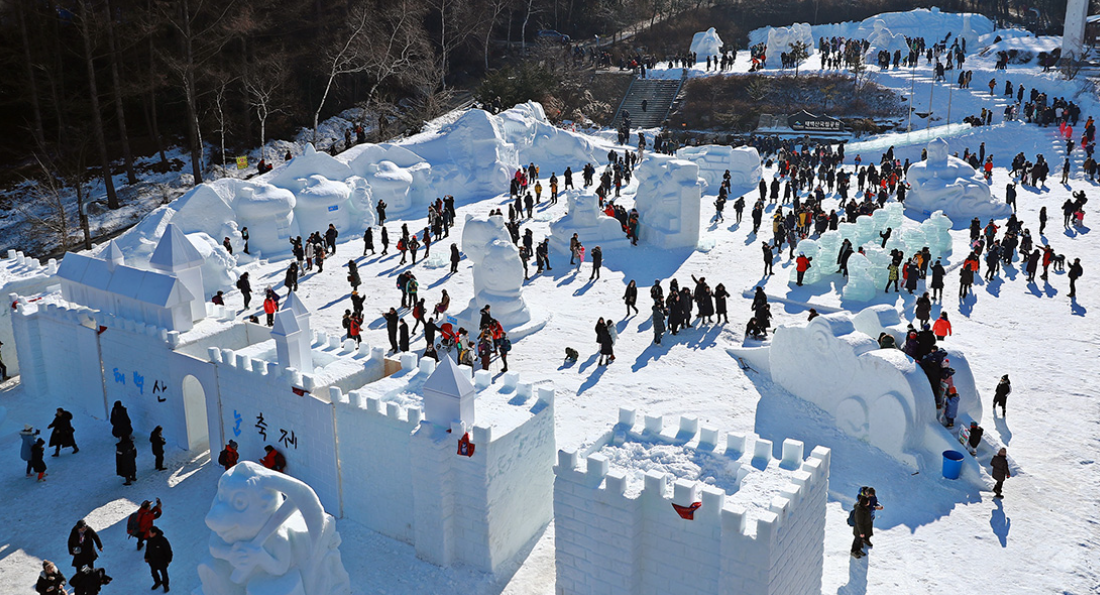 태백산눈축제 당일