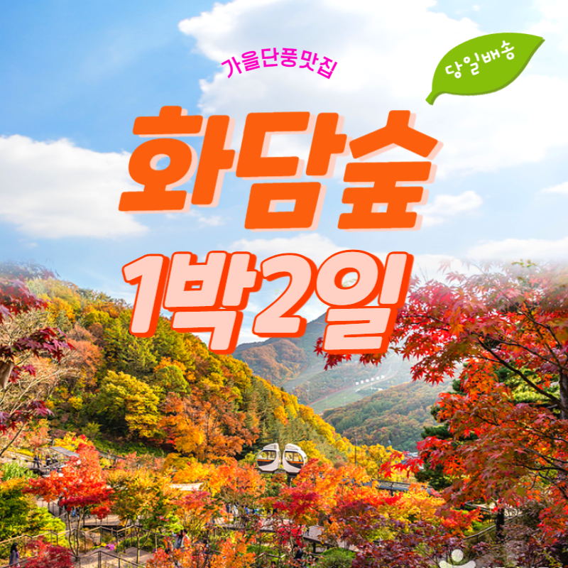 화담숲1박2일 리무진출발