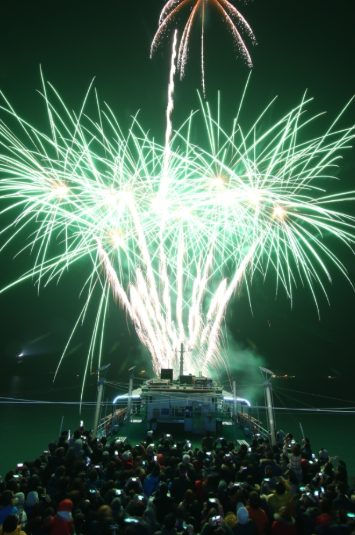 여수크루즈 불꽃축제당일